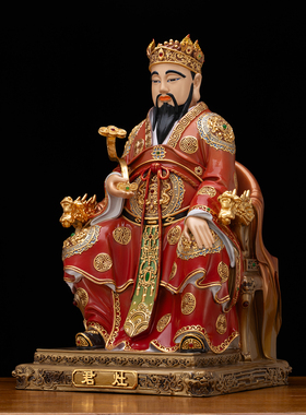 灶王爷神像灶神爷灶君神像铜鎏金家用家用厨房灶神司命灶君摆件