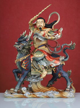 全铜九天应元雷声普化天尊神像