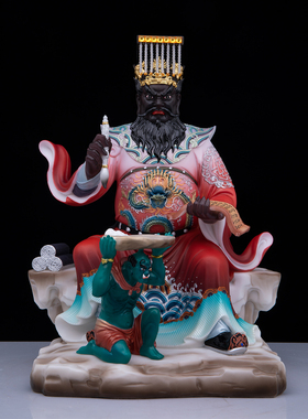 汉白玉十殿阎罗阎王爷神像