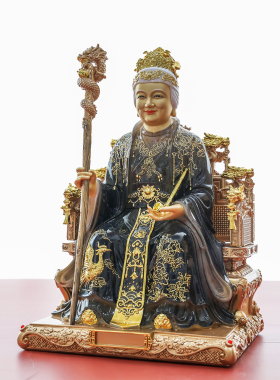 东北铁刹山黑妈妈神像中式摆件