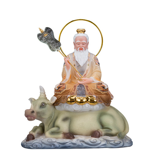 三清道祖神像带坐骑三清骑青牛太上老君道德灵宝元始天尊神像摆件 - 图3