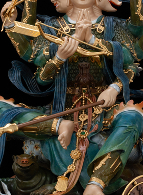 斗姆元君神像铜鎏金家用斗姥星君北斗众星九皇之母佛堂斗母像摆件