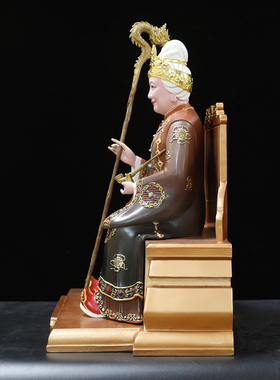 黄铜祝福家用黑老太太神像