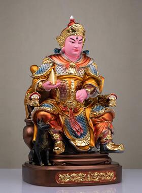 树脂金缕彩祝福二郎神杨戬摆件