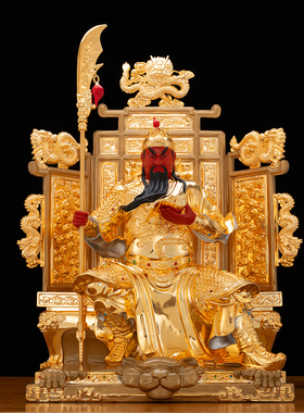 关公神像铜热着色供奉热销