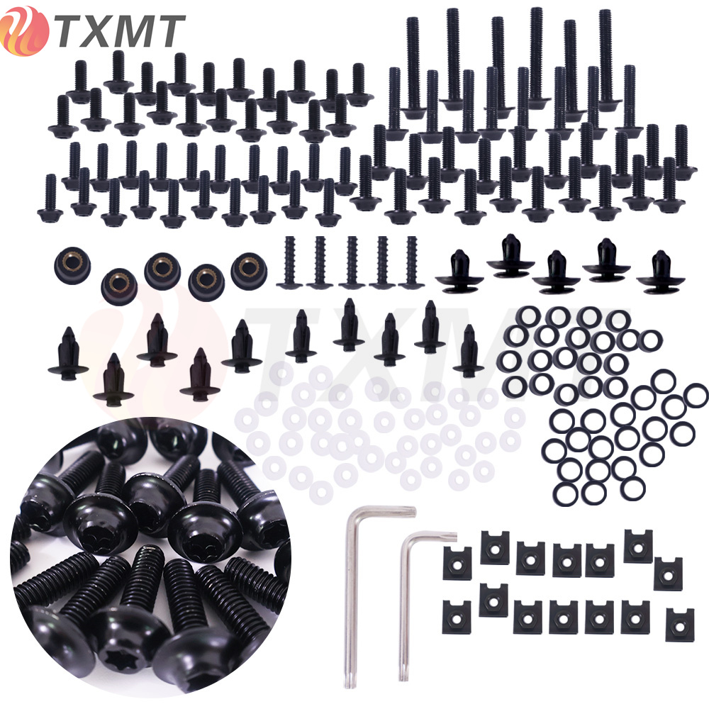 川崎 ZX-6R/ZX7R/ZX9R/ZX10R/ZX14R摩托改装不锈钢外壳板彩色螺丝 - 图3
