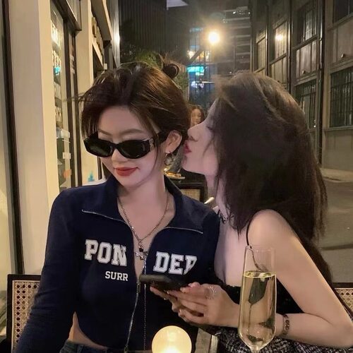 韩版高品质猫眼谬家字母墨镜辣妹欧美风高级感复古太阳镜百搭眼镜 - 图1