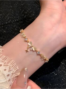 蝴蝶结流星手链女生小众