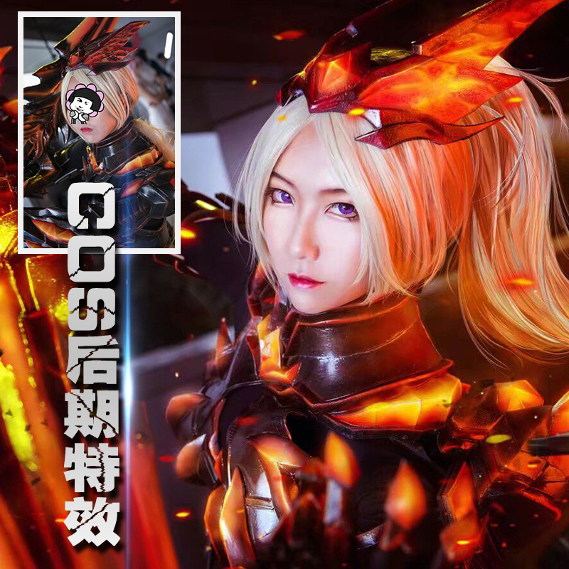 COS后期 Cosplay后期 修图换背景灵兰修图工作室p图促销排版包邮 - 图1