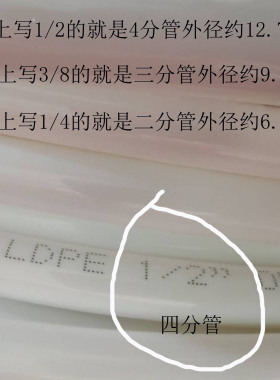 爱泰格PE给水管三分四分