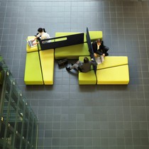 A waiting area sofa such as a special-shaped sofa hotel in a waiting area such as a modern office-guest area reception area