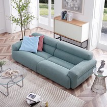 Nordic Fabric Sofa small family Type-free S&T cloth Straight Rows Sofa Modern Minima Lamb Suede Valley Sofa