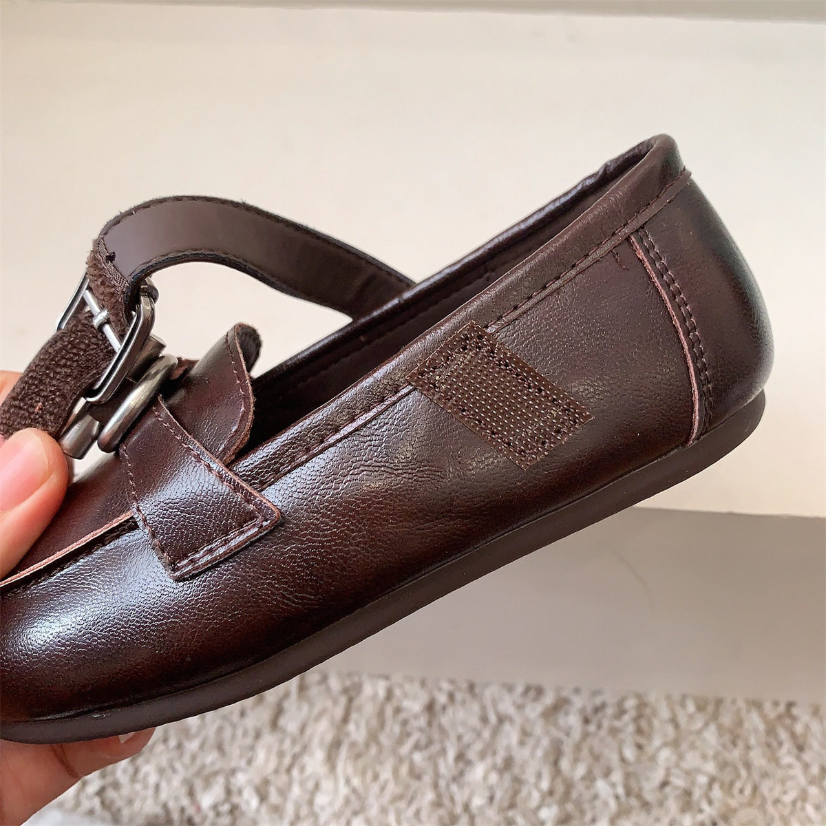 复古英伦风春款过年童鞋儿童皮鞋女童乐福鞋浅口男童豆豆鞋软底,淘宝优惠券,粉丝福利购,淘宝优惠卷