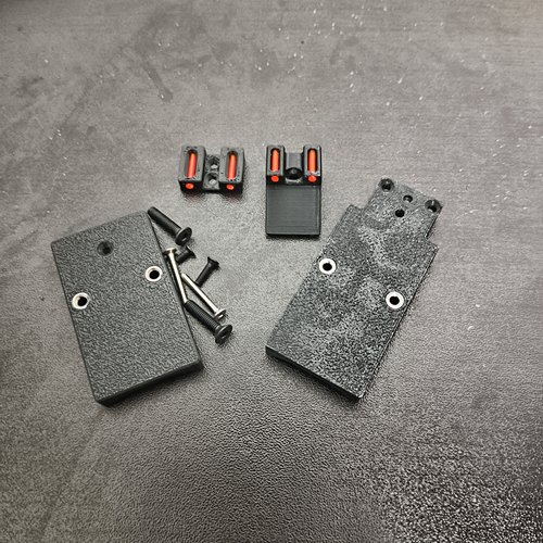 DX2011红点转接rmr底板打印战术2011玩具c2模型dx红点配件rmr地板 - 图1