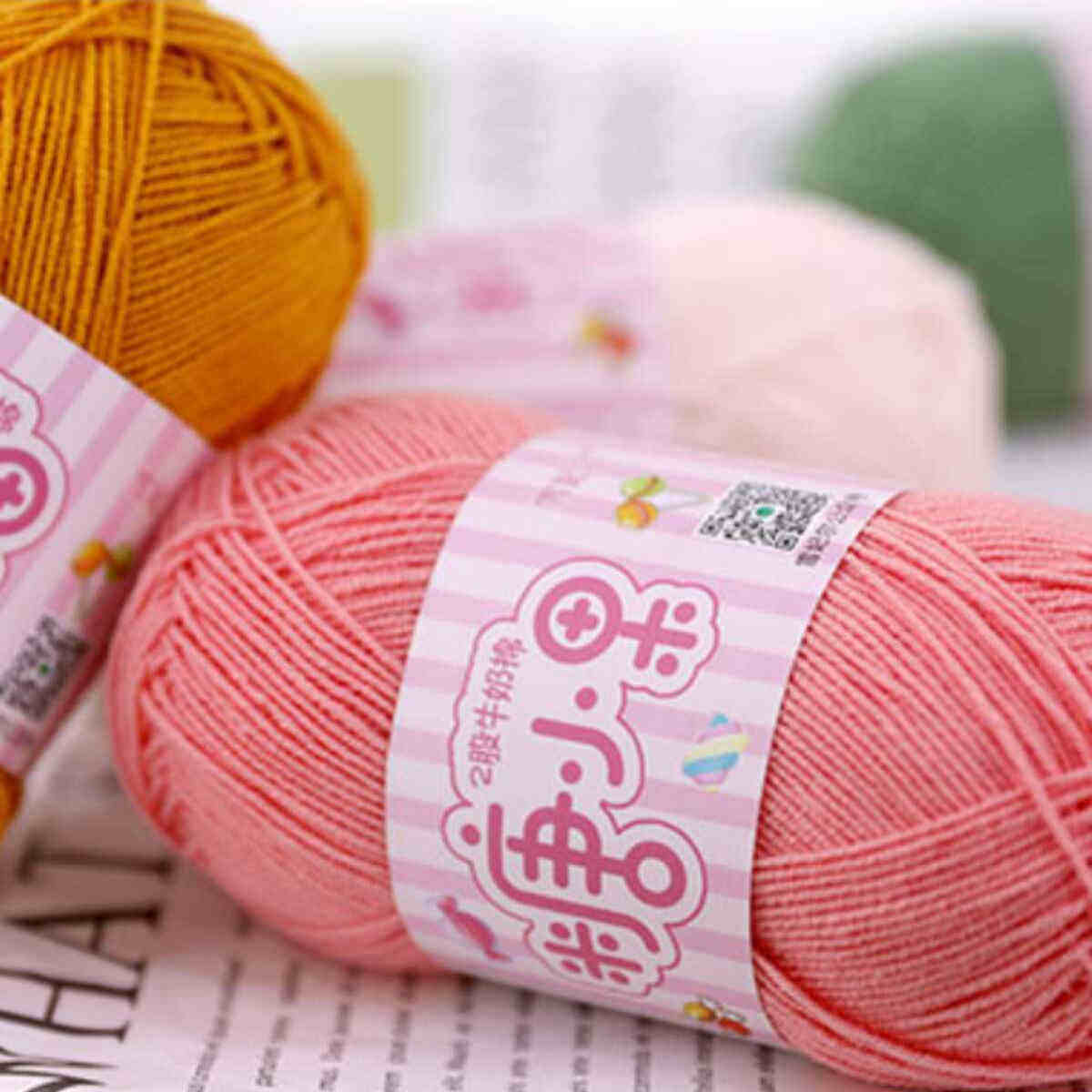 五卷包邮 雪妃尔糖小果2股精梳牛奶棉蜜糖毛线团宝宝线玩偶线棉线,淘宝优惠券,粉丝福利购,淘宝优惠卷