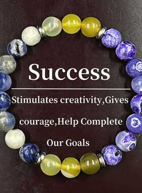 跨境爆款多款三元素手链天然石手链虎眼石紫水晶手链直供现货批发