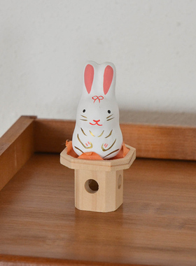 日本可爱兔子和纸摆件日式礼物