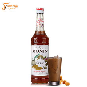 送配方 MONIN莫林焦糖风味糖浆/果露700ml 调咖啡鸡尾酒饮料