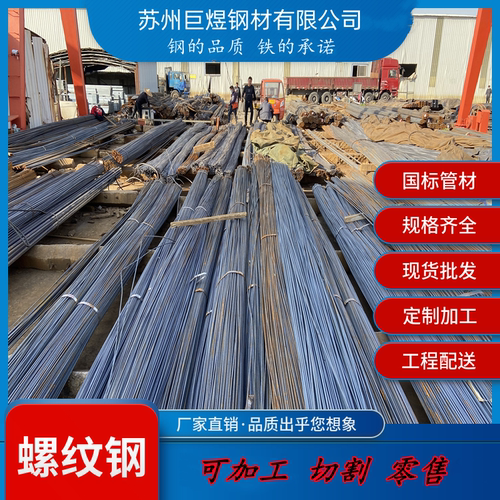 江苏直销螺纹钢 钢筋条 8号10号12号14号16号18号20号22号25号 - 图0