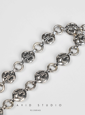 情侣银饰davidS925纯银做旧网