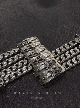 davids925纯银高逼格大宝剑手链