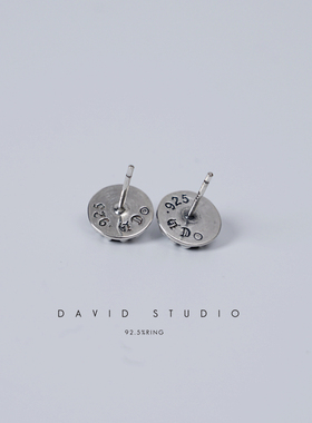 david十字花经典做旧同款耳环