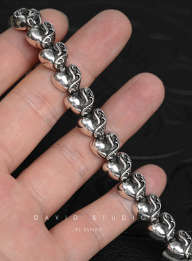 全手工情侣925纯银欧美纯手工