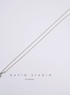 davidstudio925纯银情侣吊坠