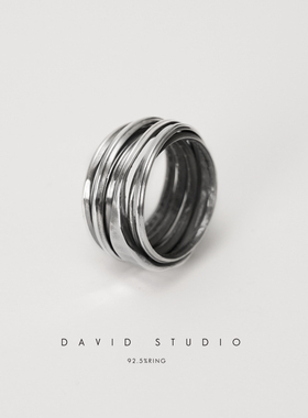 davidstudio原创手工纯银戒指