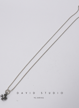 罗心S925十字花吊坠INS推荐项链