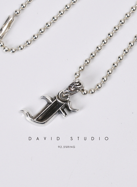 davidstudio925纯银吊坠项链