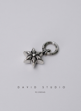 六芒星实心同款经典朋克小项链