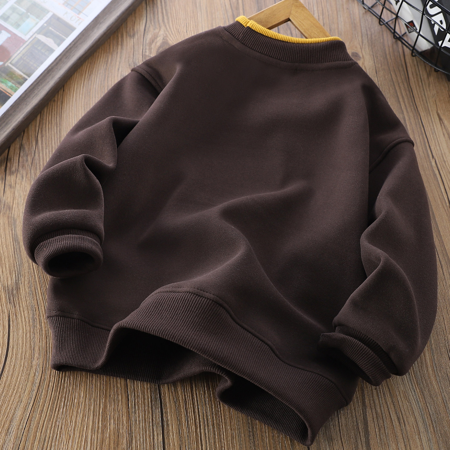 男童刺绣加绒卫衣2025秋冬新款加厚保暖儿童一体绒上衣中大童长袖,淘宝优惠券,粉丝福利购,淘宝优惠卷