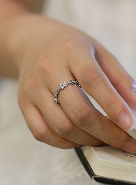 蝴蝶戒指冷淡风高级气质时尚简约指环2024新款爆款食指戒尾戒配饰