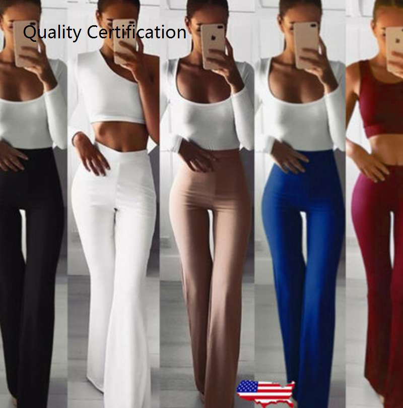 Legs Pants High Waist OL Ladies Career Long Trousers - 图0