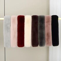 Minimalist whole Piotto rabbit fur bifacial scarves with real fur warm and thickened waistcoat magnetic buckle neck cover 100 tarps