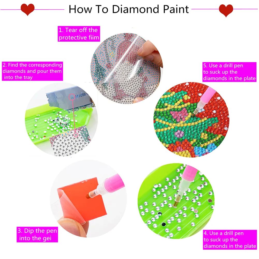 DIY Diamond Painting Coasters Kit Stackable Diamond Art Coas - 图3