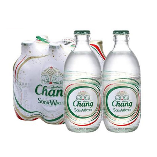 泰国象牌苏打水进口CHANG无糖碱性消暑解渴气泡水325mlX24瓶整箱 - 图0