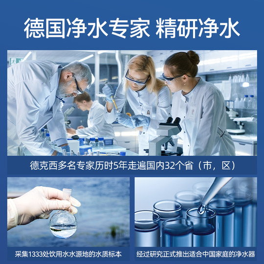 德国德克西净水器家用水龙头过滤器自来水直饮前置厨房超滤净化器