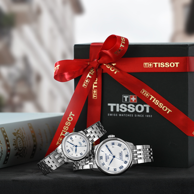 Tissot天梭力洛克机械钢带情侣表20周年纪念款赠表带