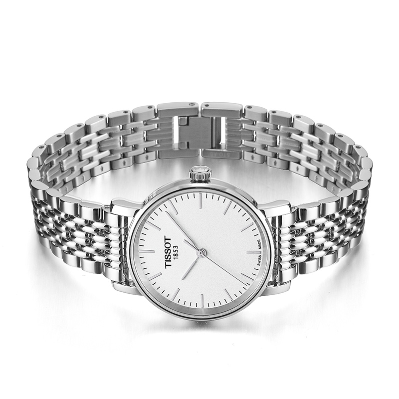 天梭官方正品魅时简约时尚潮流石英钢带手表女 Tissot 天梭官方正品魅时简约时尚潮流石英钢带手表女 Tissot