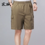 Летние хлопковые штаны, шорты, летняя одежда, для мужчины среднего возраста, 40-50 лет