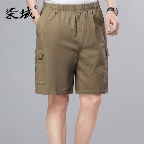 Летние хлопковые штаны, шорты, летняя одежда, для мужчины среднего возраста, 40-50 лет