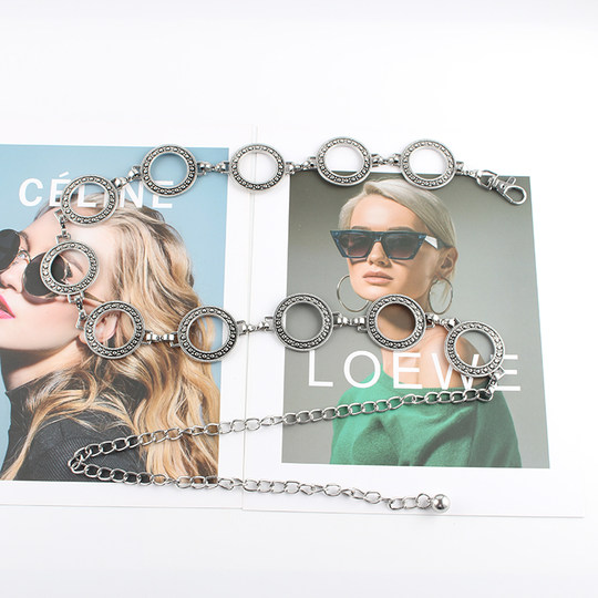 Waist chain women's retro decorative chain belt shirt pants chain