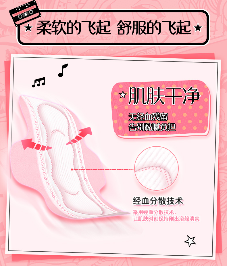 苏菲日用柔棉组合卫生巾孕妇学生经期量大姨妈巾正品旗舰包邮