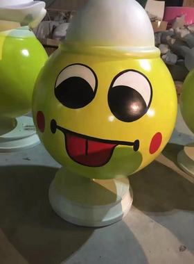 表情包卡通游乐场公园主题雕塑