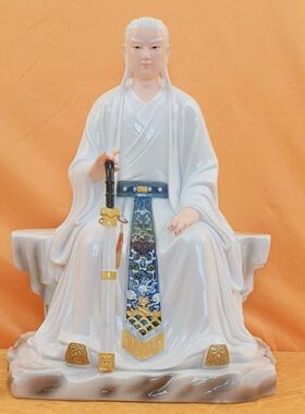 东华帝君神像东王公紫府少阳扶桑大帝树脂仿瓷家用供奉摆件