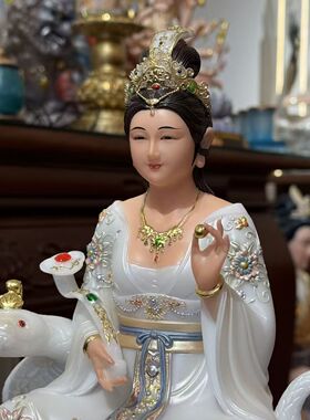 新款柳仙娘娘真身神像白蛇真身四大家族家用供奉摆件