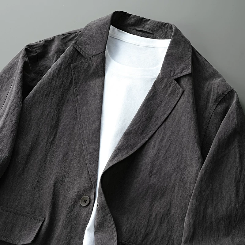 Small men's summer thin classic suit jacket, oversize
