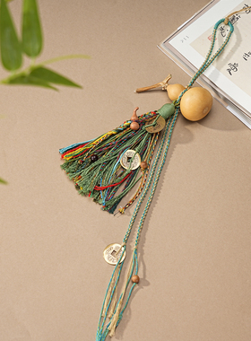 《琅绦》葫芦挂饰包包紫色挂件 汉服配饰禁步